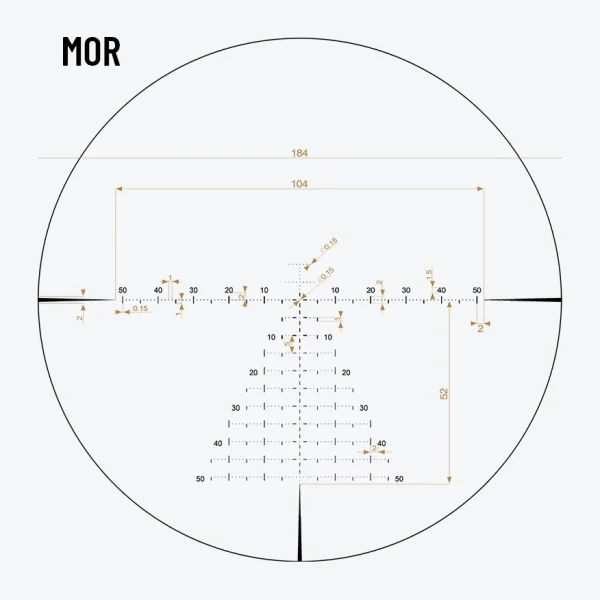 MOR Reticle Subtension