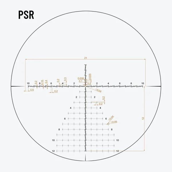 PSR Reticle Subtension