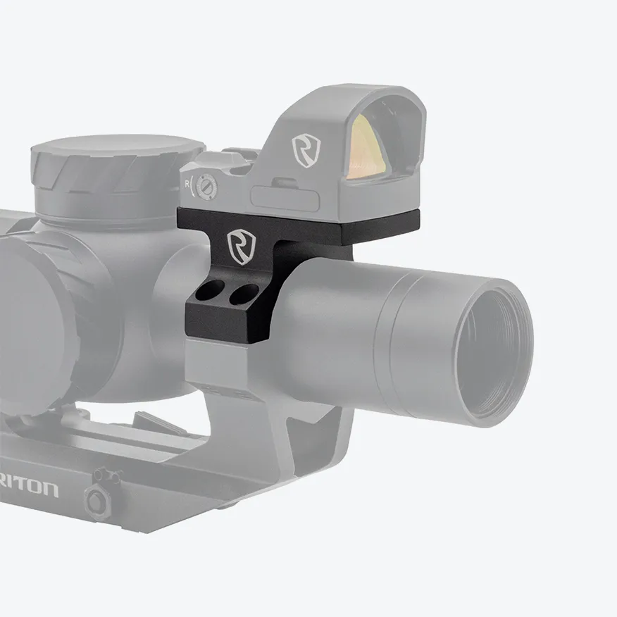 RMR Diveboard mounted on tactical scope closeup