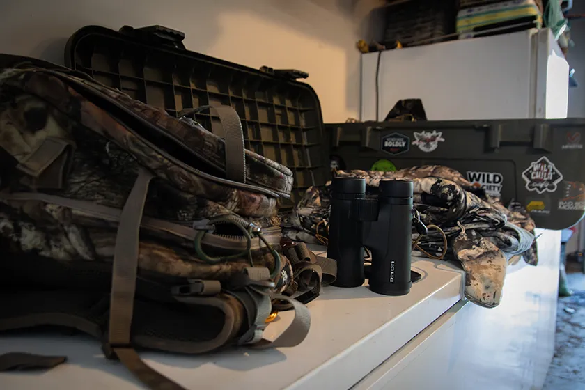 a hunting kit backpack for a car